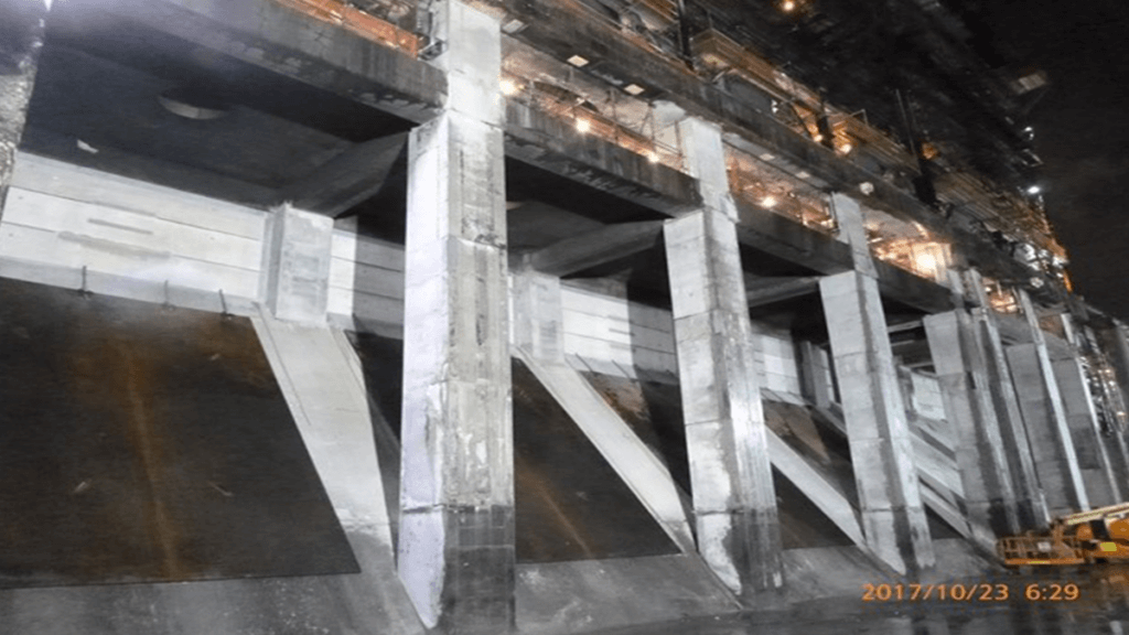 completed installation wear plates